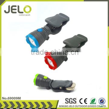 Ningbo JELO Super Bright 1LED 4 in 1 Robot Clamp Mini Work Light Clip Flashlight