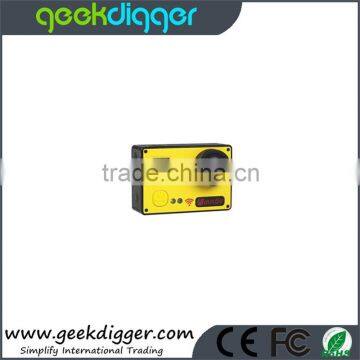 Yellow AMK7000S 4K 2.0" LCD 170 Degree Wide Angle Waterproof Wifi Action Camera With Remote Control Watch