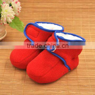 2016 New Products keep warm soft newborn fabric baby shoes