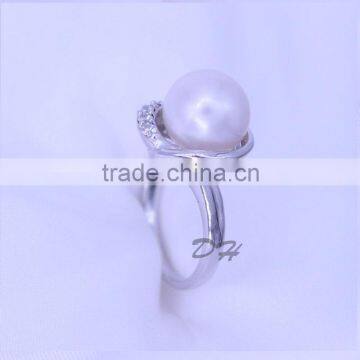 Fashion Jewelry 925 Silver Original Pearl Ring Wholesale photo-6