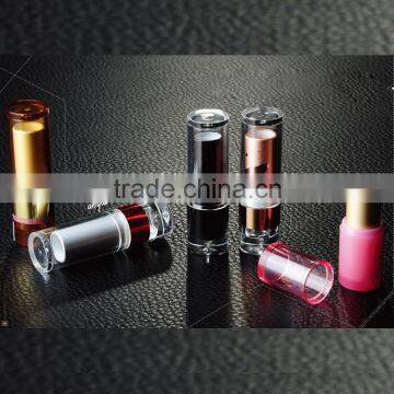 Private labels custom waterproof cosmetic packing lipstick , empty plastic lipstick container wholesale