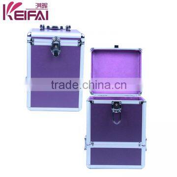 Women Fashion 2 Layers Hardshell Purple Plain Wholesale Jewelry Boxes