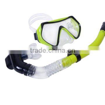 Scuba Diving Mask Snorkel Glasses Set Silicone Swimming Pool Equipment Swimming Accessories 2016 NEW 3 COLORS