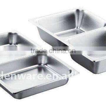 Stainless Steel US Divided 1/1 Steam Table Pan