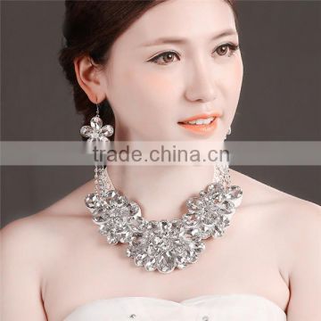 MYLOVE Statement necklace collar earring set crystal designs 2015 MLT012