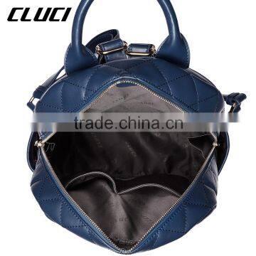 Lattice Style Women Waterproof Leather Backpack Laptop Shoulder Bag Zipper photo-5