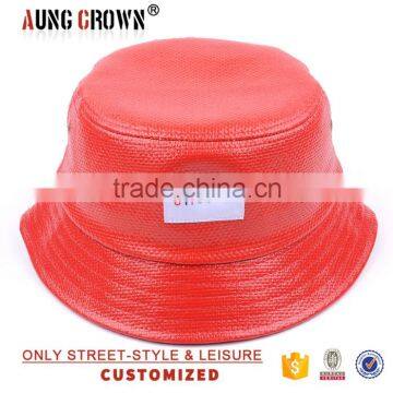 Red Hawaiian Style Ladies Bucket Cap photo-2