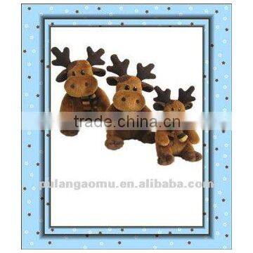 Three Sizes Christmas Reindeer Plush Toy for Promotion Gift