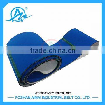 Light duty pvc baffle conveyor belt with guide bar