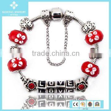 Eroupe Stylish Beatiful Lucky Charm LOVE Alphabet Bead Bracelet Jewelry