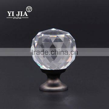 crystal collection clear 30mm crystal cabinet knob