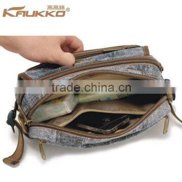 Old Fashion Men's Shoulder Bag Running Waist Bags in Canvas photo-6