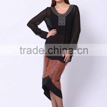 2016 PRETTY STEPS Winter Collections Elegant Ladies Longsleeve Dress Beautiful Lady Fashion Dress photo-2