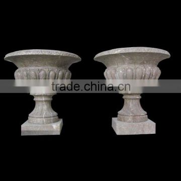 Hand-carved Decoration Marble Flowerpot