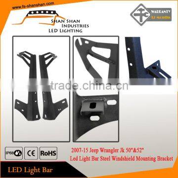 LED Light Bar Steel Mounting Brackets for Jeep JK Wrangler 07~15