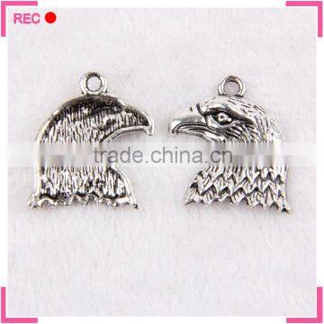 Eagle pendants charms for necklace, imitate antique silver wholesale pendant