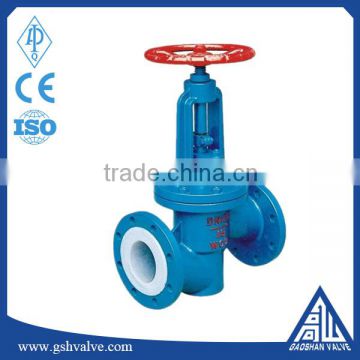 manual Pn16 Fluorine Lined globe valve