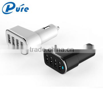 Travel Charger USB 4 Port Fast Car Charger 5.2A Output Fancy Micro USB Car Charger