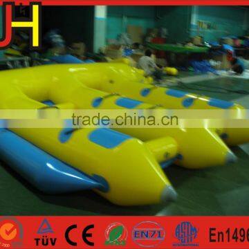 Hot Summer 6 Person Inflatable Flying Fish Banana Boat For Sale