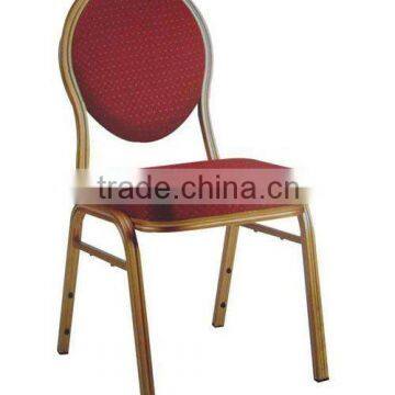 Red comfortable steel hotel banquet chair