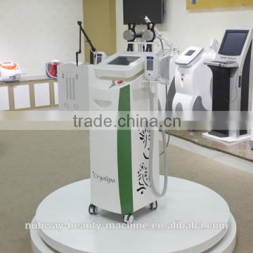 Comfortable cryogenic liposuction with cavitation and rf skin tightening