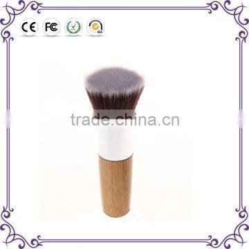 Single flat round cosmetic makeup duo fiber stippling brush duo fibre brushes