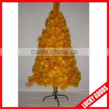 personized metal stand outdoor decoration yellow christmas tree wholesale