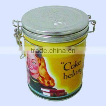 China supply tinplate tea canisters, tea tin box with lock and key,tea packaging box