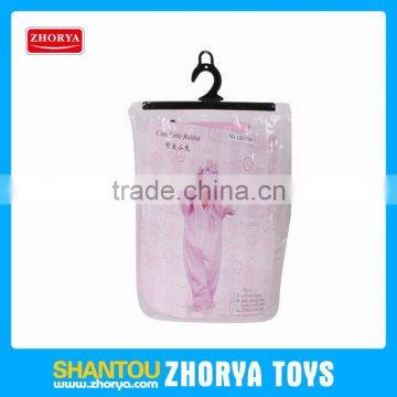 Zhorya comfortable soft clothing cotton material cotton flannel pajamas animal kids pink rabbit pajamas