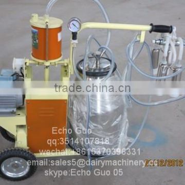 Single Bucket Piston Pump Mobile Milking Machine 220v for Cow/Goat