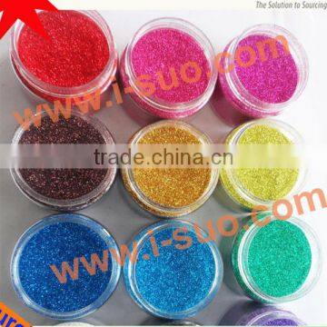 hexagonal durable PET in use glitter powder for plastic