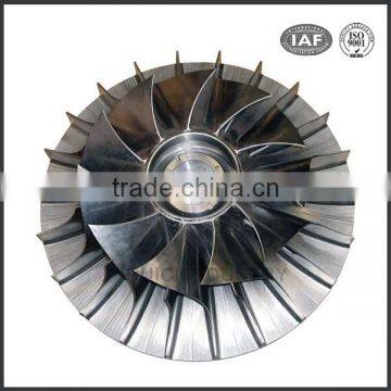 China manufacturer cnc machining vertical flat-blade turbine impeller