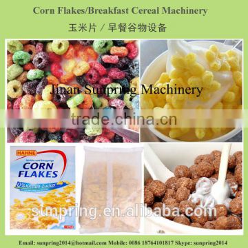 Automatic breakfast cereal corn flakes making machine