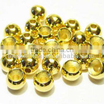 Gold fly tying round tungsten beads fly fishing