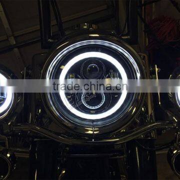 40W 5.75" LED Motorcycle Headlight Harley Projector Headlight H4 for Harley Universal Headlamp Replacement Kit photo-6