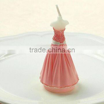 Wedding Dress Candle/Elegant Wedding Gown Candle,pink Dress Candle photo-6