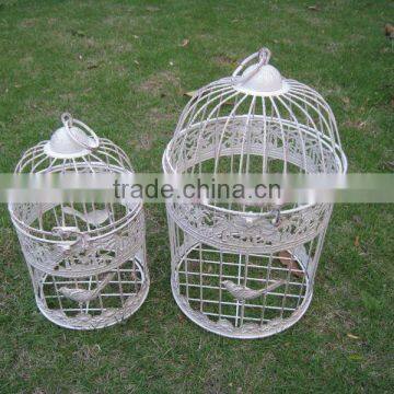 Europe and America Classic Style S/2 Bird Cage for Wedding Antique White Color photo-3
