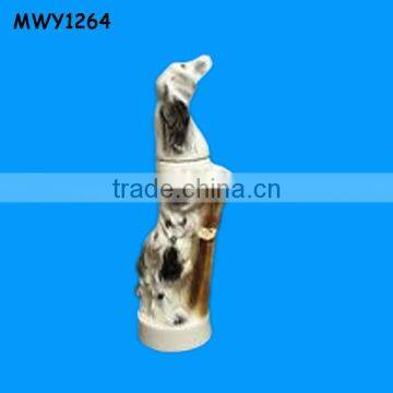 Personalized dog shape porcelain Liquor Decanter beer growler