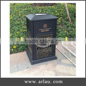 Arlau aluminum alloy shopping mall trash can