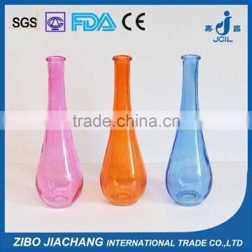 frosted colored glass material home goods decorative vase