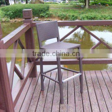 Eco-friendly popular PE rattan bar stool