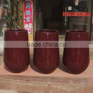 Modern Fiberglass Round Strong Pot photo-3