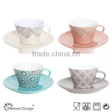 Hot Sale Ceramic Stoneware Indoor Decoration Cup and Saucer Flower Pot photo-6