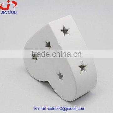 Promotional Home Decoration White Ceramic Heart photo-2