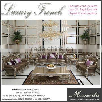 C-T2-1A Expensive Crystal Italy Neoclassical Dining Set Golden Dining Table Set Noble Leather Design Dining Room Furniture photo-6