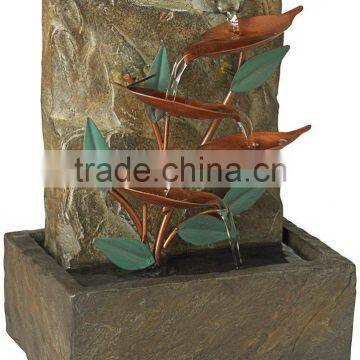 Blue Bird of Paradise Tabletop Water Fountain photo-4