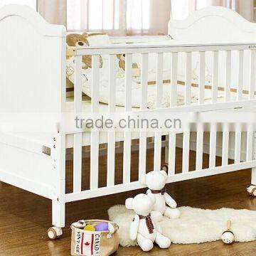 Antique Pure White Solid Wood Teenage Bed, Solid Wood Convertible Kids Bed With Toddlers BF11-08053a photo-2