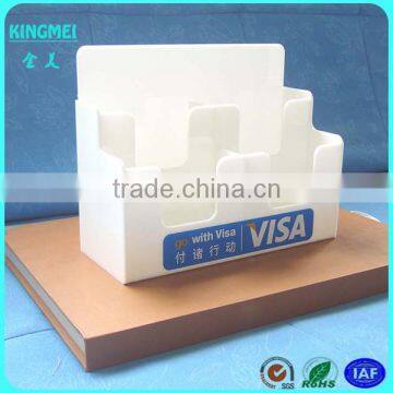 New product white acrylic sign holders,white acrylic brochure holder with logo printing