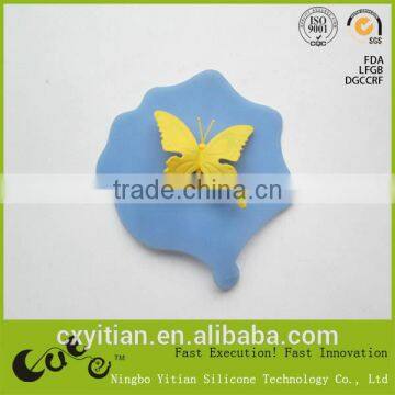 butterfly design silicone cup lid/mug coffee cover