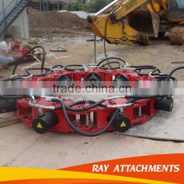 Hydraulic pile breaker cutting machine for excavator used